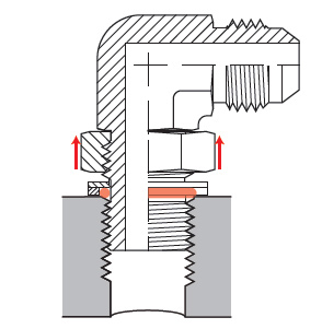 adjustable port fittings, straight port fittings