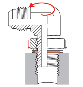 adjustable port fittings, straight port fittings